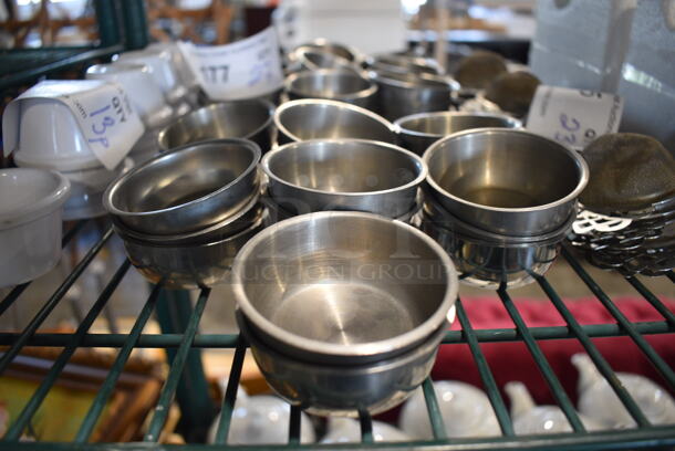 27 Metal Bowls. 2.5x2.5x1. 27 Times Your Bid!