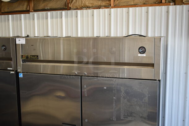 2014 True TG2R-2S ENERGY STAR Stainless Steel Commercial 2 Door Reach In Cooler w/ Poly Coated Racks on Commercial Casters. 115 Volts, 1 Phase. Tested and Working! - Image 2 of 8