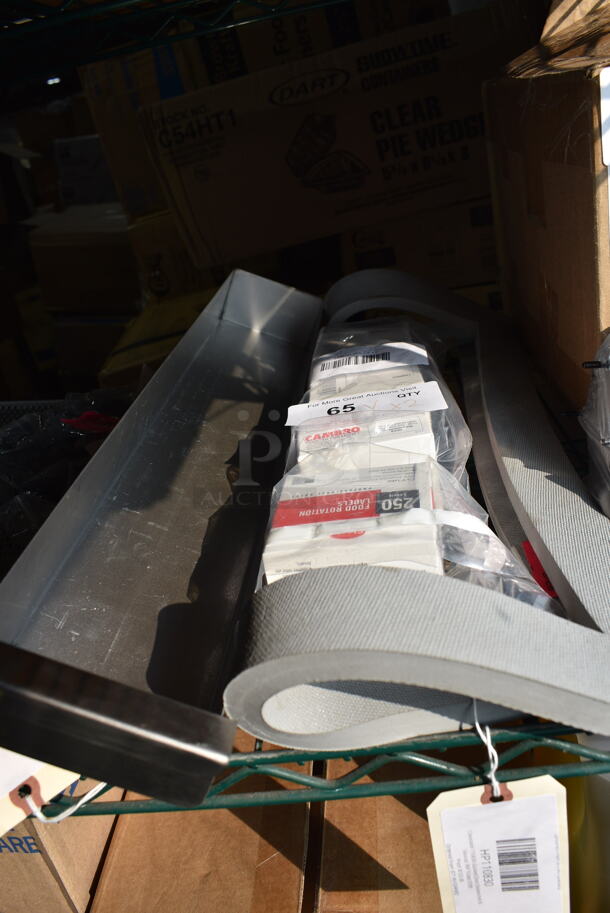 2 BRAND NEW SCRATCH AND DENT! Items; HP110830 Cleveland 110830 Gasket;Door;Steamchef 6, 21423SLINB25 Cambro 23SLINB250 250 Count StoreSafe 3" x 2" Blank Dissolvable Product Label Roll - 24/Case. 2 Times Your Bid! - Image 1 of 5