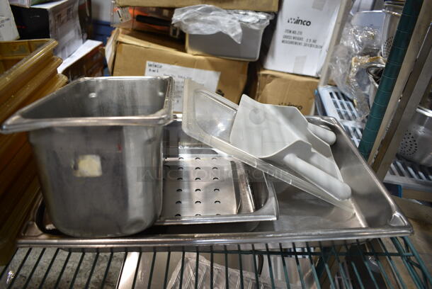 50 Various Drop In Bins; Stainless STeel and Poly. Includes 1/3 Size, 1/4 Size and 1/9 Size. 50 Times Your Bid! - Image 4 of 8