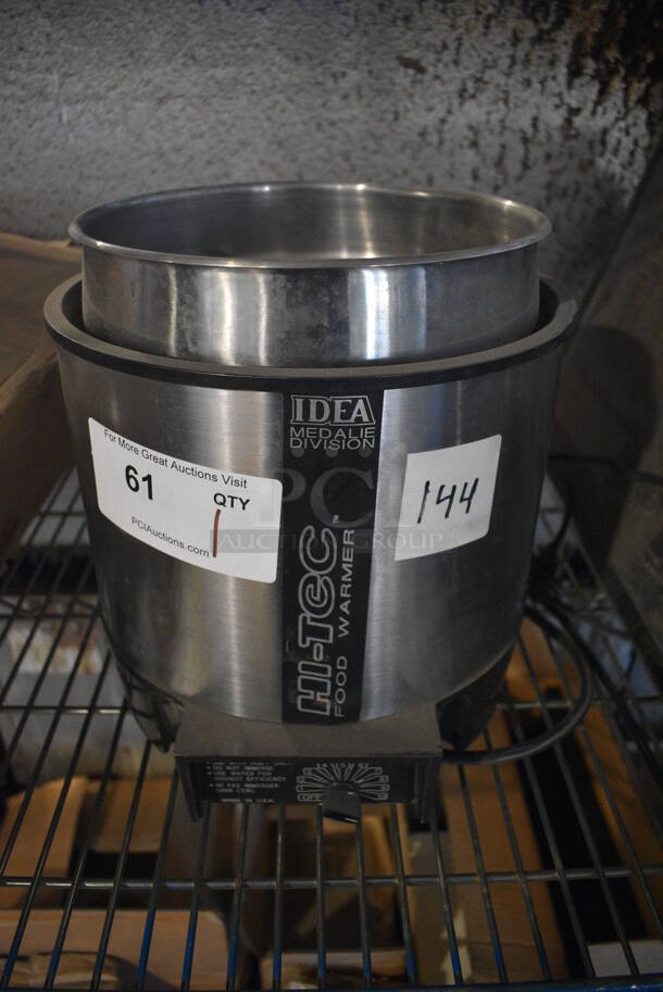 Vollrath HT-7 Stainless Steel Commercial Countertop Soup Kettle Food Warmer. 120 Volts, 1 Phase. 10.5x11.5x11.5. Tested and Working!