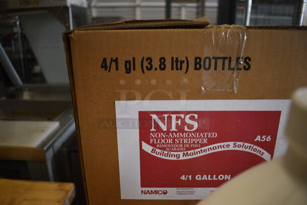 7 Boxes of 4 BRAND NEW NFS Non Ammoniated Floor Stripper. Total of 29 Jugs. 6x6x12. 7 Times Your Bid! - Image 4 of 4