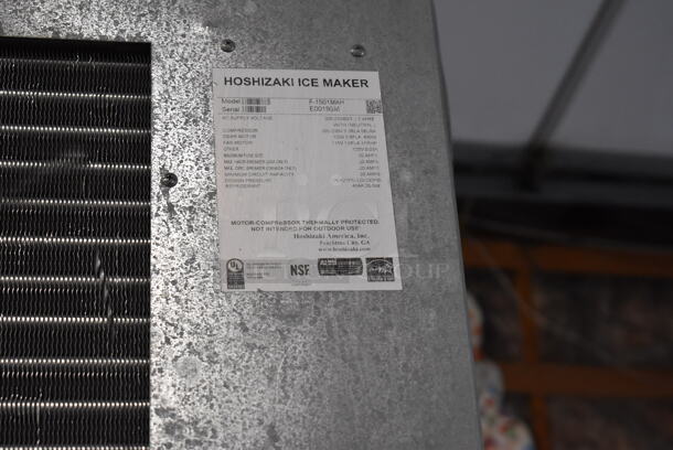 Hoshizaki F-1501MAH Stainless Steel Commercial Ice Head on Follett DEV70SG-30 Stainless Steel Bin. 208-230 Volts, 1 Phase. 30x39x112 - Image 10 of 12