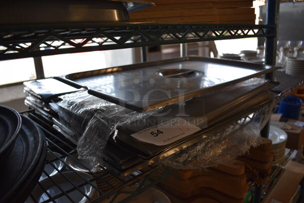 13 Stainless Steel Full Size Drop In Bin Lids. 13x21x1. 13 Times Your Bid! - Image 2 of 3