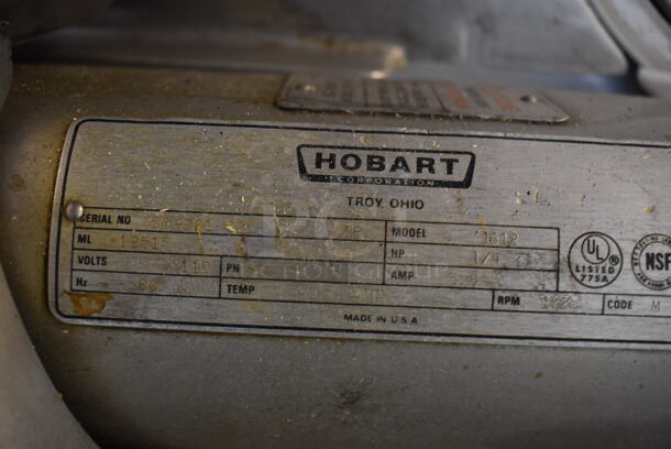 Hobart 1612 Stainless Steel Commercial Countertop Automatic Meat Slicer. 115 Volts, 1 Phase. 19x25x19. Tested and Does Not Power On - Image 6 of 7