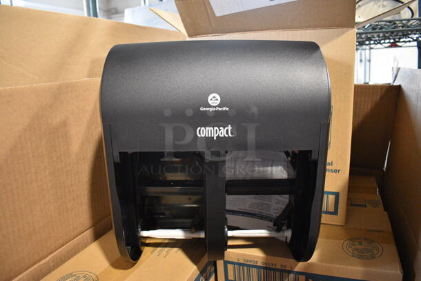 15 BRAND NEW IN BOX! Georgia Pacific Compact Poly Wall Mount Toilet Paper Dispenser. 11x8x14. 15 Times Your Bid!