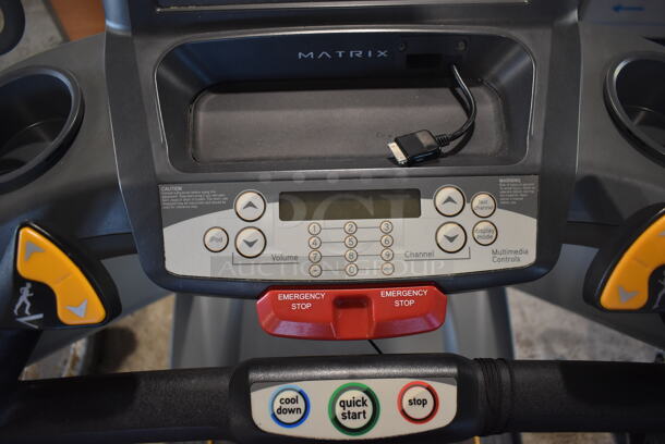 Matrix Metal Commercial Treadmill. 32x82x59. Tested and Working! - Image 5 of 7