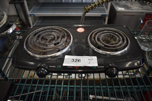 Walmart Model HP202-U21 Metal Countertop Electric Powered Single Burner Range. 120 Volts, 1 Phase. 18x11x3