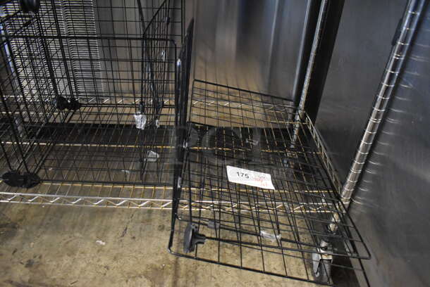 ALL ONE MONEY! Lot of Black Metal Wire Racks. Includes 14.5x14.5x14.5 - Image 4 of 4
