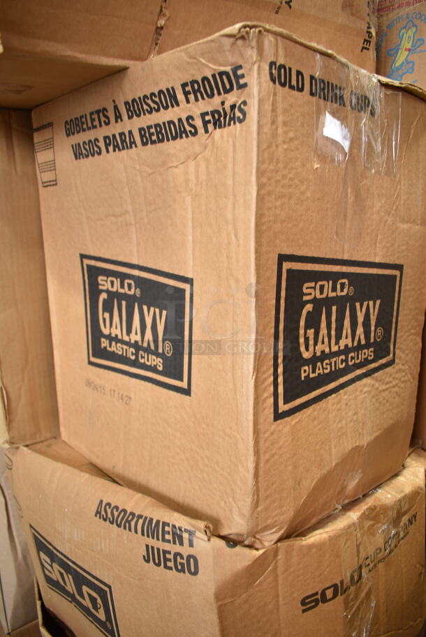 PALLET LOT of 30 BRAND NEW Boxes Including 3 Box Rubbermaid Q851-20 Dust Mops, Honey Mustard, PL2N Dart Clear Plastic Lids, Solo Plastic Cups, 42BR Cups, Solo P325N 3.25 oz. Translucent Polystyrene Souffle Cup / Portion Cup - 2500/Case. 30 Times Your Bid!  - Image 11 of 12