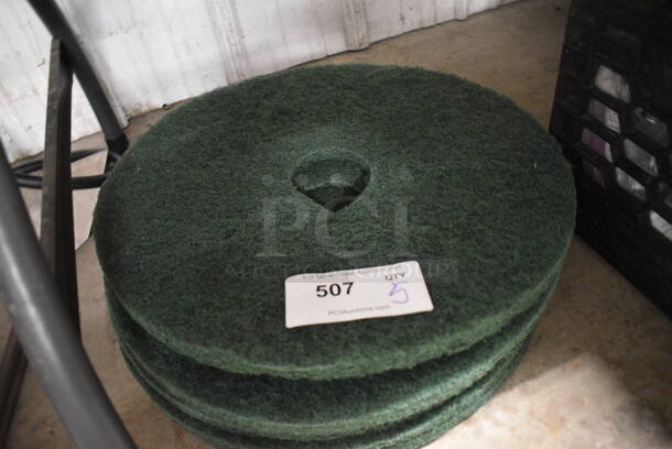 5 Green Round Cleaning Pads. 18x18x0.5. 5 Times Your Bid! - Image 2 of 2
