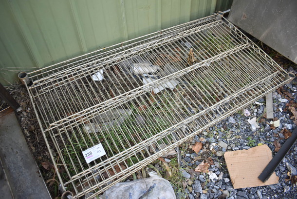 ALL ONE MONEY! Lot of 2 Wire Shelves. 48x24x1.5 - Image 1 of 3