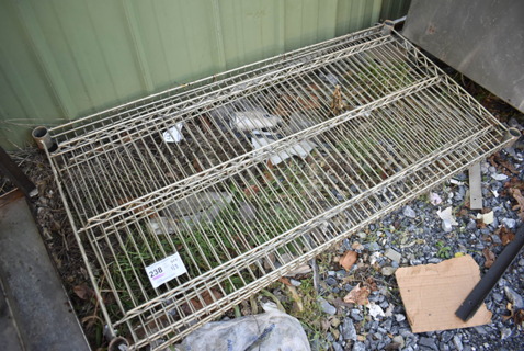 ALL ONE MONEY! Lot of 2 Wire Shelves. 48x24x1.5