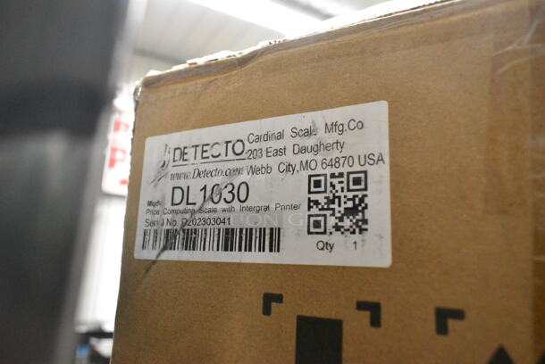BRAND NEW SCRATCH AND DENT! Cardinal Detecto DL1030 30 lb. Digital Price Computing Scale with Printer. Tested and Working! - Image 3 of 3