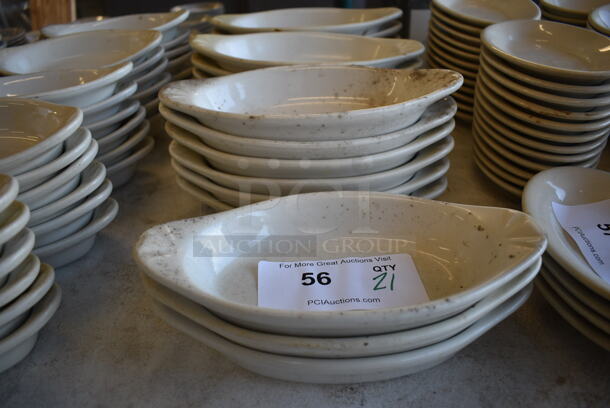 21 White Ceramic Single Serving Casserole Dishes. 9.5x5x1.5. 21 Times Your Bid!