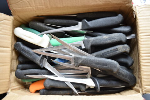 60 SHARPENED Stainless Steel Knives Including Fillet Knives. 60 Times Your Bid! 