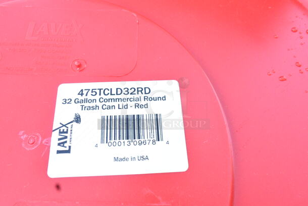 4 BRAND NEW SCRATCH AND DENT! Trash Cans Including 2 Lavex Green Slim Jim Trash Cans, Lavex 475TCRND32RD 32 Gallon Red Round Commercial Trash Can. 4 Times Your Bid! - Image 10 of 11