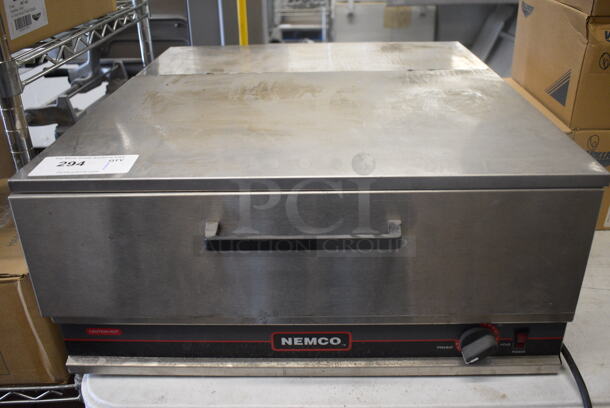 Nemco Stainless Steel Commercial Countertop Warming Drawer. 23x26x10.5. Tested and Working!