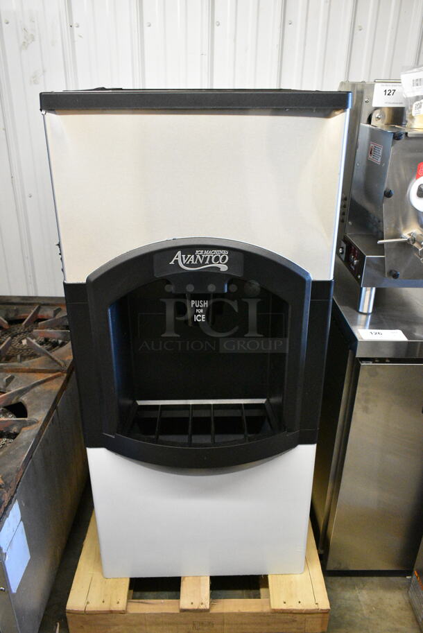 BRAND NEW SCRATCH AND DENT! Avantco Stainless Steel Commercial Hotel Ice Dispenser.  - Image 1 of 5