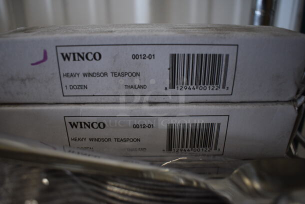 48 BRAND NEW IN BOX! Winco 0012-01 Stainless Steel Heavy Windsor Teaspoons. 6". 48 Times Your Bid! - Image 3 of 3