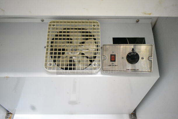 Avantco 178GDC23 Metal Commercial Single Door Reach In Cooler Merchandiser w/ Poly Coated Racks on Commercial Casters. 115 Volts, 1 Phase. Tested and Working! - Image 3 of 5