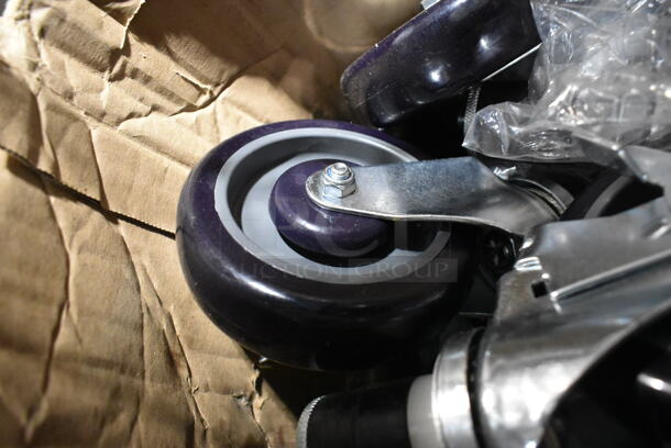 BRAND NEW SCRATCH AND DENT! Lot of 15 Commercial Casters.  - Image 3 of 4