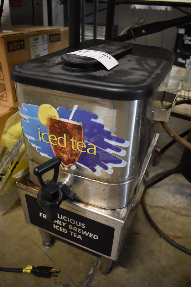 Curtis TC0308A000 Stainless Steel Commercial Iced Tea Holder Dispenser on Stand. 11x16x19 - Image 2 of 4