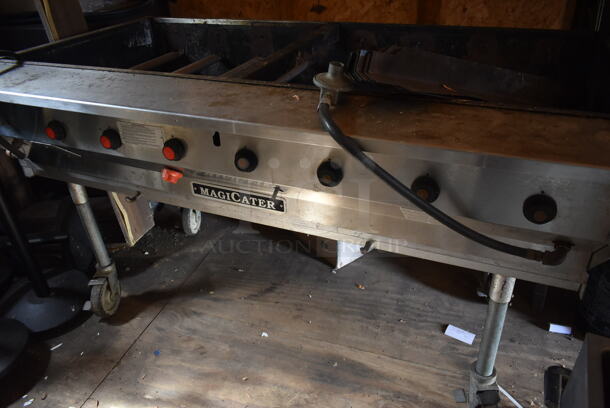 MagiCater Stainless Steel Commercial Propane Gas Powered Portable Charbroiler Grill on Commercial Casters.  (outside shed) - Image 2 of 5