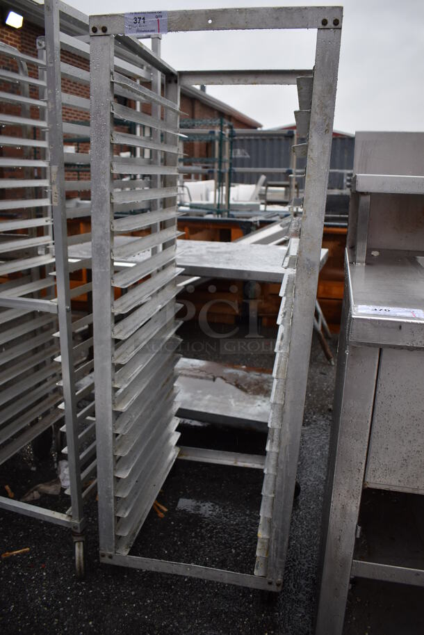 Metal Commercial Pan Transport Rack on Commercial Casters. 22.5x26.5x64 - Image 3 of 3
