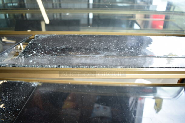 Kinco SRM38 Metal Commercial Floor Style Deli Display Case Merchandiser. See Pictures for Glass Damage. 220 Volts, 1 Phase.  - Image 5 of 9