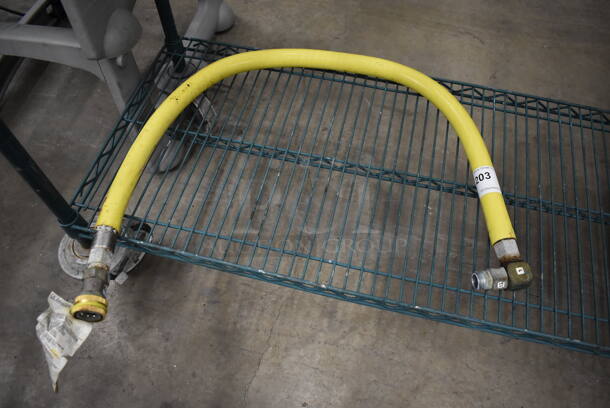 Yellow Gas Hose. 40" - Image 1 of 4