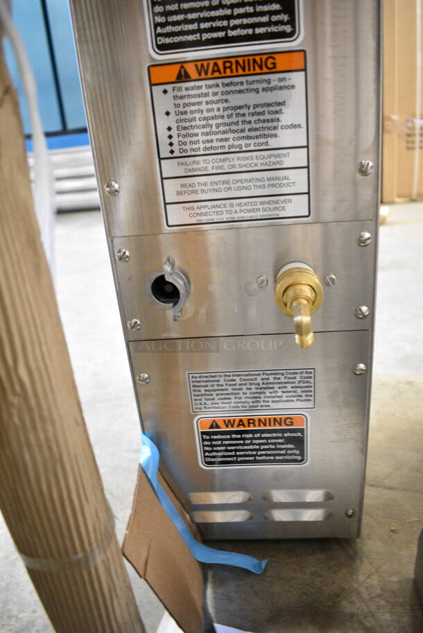 BRAND NEW SCRATCH AND DENT! 2024 Bunn 43600.0026 H5X Stainless Steel 5 Gallon 212 Degree Hot Water Dispenser. 120 Volts, 1 Phase.  - Image 5 of 7
