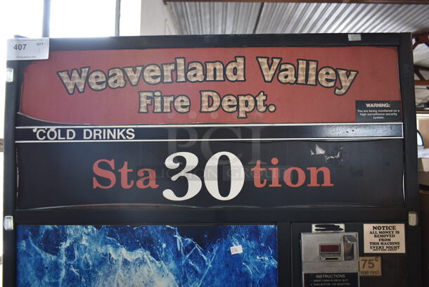 Dixie Narco DNCB 501T / 280-8 Metal Commercial Canned Soda Vending Machine w/ Coin Acceptor. 115 Volts, 1 Phase. Tested and Working! - Image 3 of 7