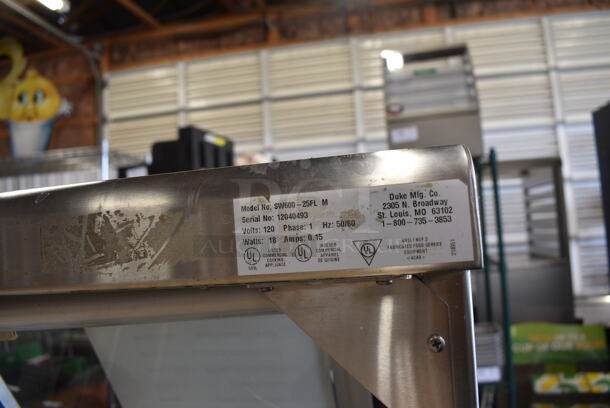 Duke Stainless Steel Commercial Subway Sandwich Make Line Prep Line w/ Lowering Sneeze Guards. 146x38x58 - Image 9 of 9