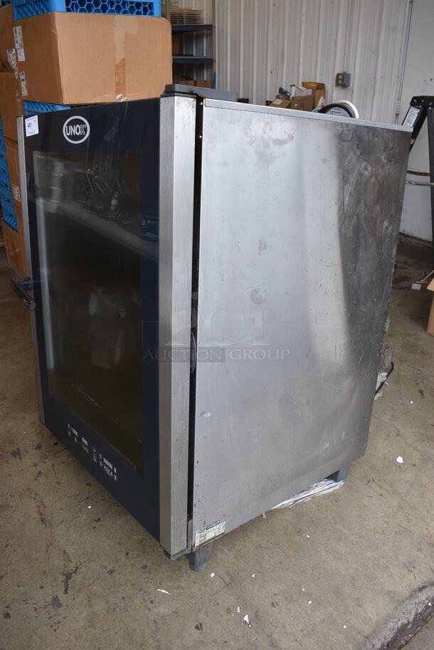 Unox Cadco Model XAV805P-208 Stainless Steel Commercial Electric Powered Convection Oven. Missing 1 Leg. 208 Volts, 3 Phase. 34x34x49 - Image 3 of 7