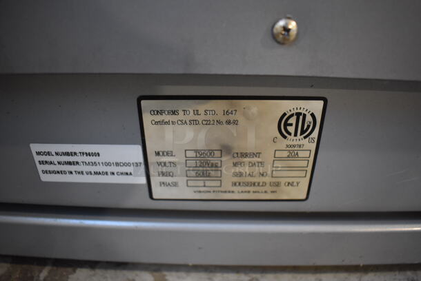 Vision Fitness T9600 Metal Commercial Treadmill. 120 Volts, 1 Phase. 30x58x59. Tested and Working! - Image 9 of 9