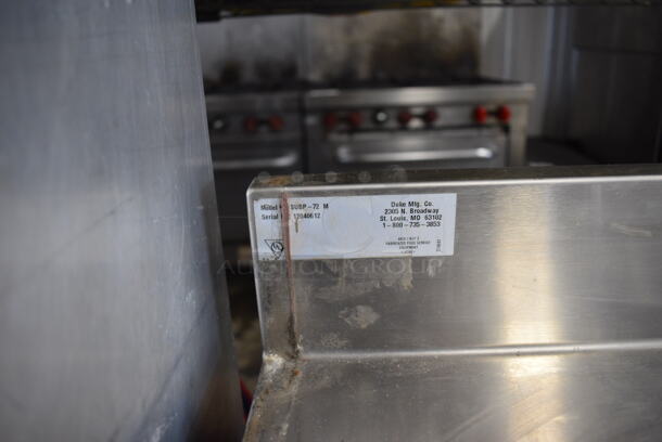 Duke Model SUBP-72M Stainless Steel Commercial Counter w/ 3 Wood Pattern Doors. 72x30x40 - Image 4 of 8