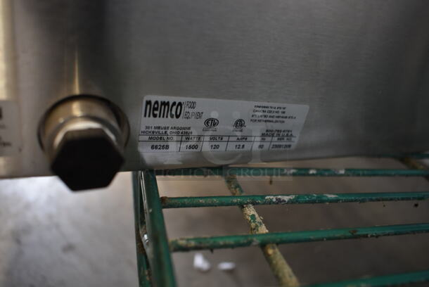 BRAND NEW SCRATCH AND DENT! 2023 Nemco 6625B Stainless Steel Commercial Countertop Steamer. 120 Volts, 1 Phase. Tested and Working! - Image 5 of 5