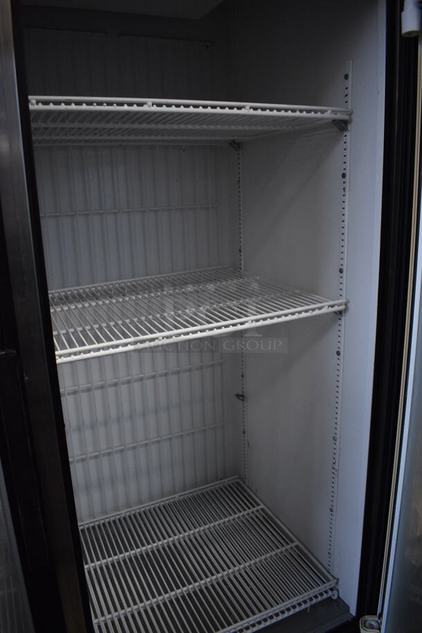 True Model GDM-49F Metal Commercial 2 Door Reach In Freezer Merchandiser w/ Poly Coated Rack on Commercial Casters. 115/208-230 Volts, 1 Phase. 54x32x82 - Image 5 of 6
