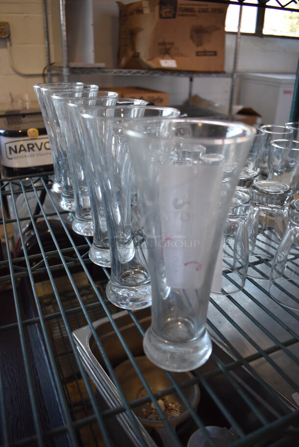 6 Beverage Glasses. 3x3x7. 6 Times Your Bid!