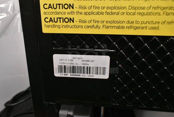 Arctic King ARV48B1AST Metal Mini Cooler Merchandiser. 115 Volts, 1 Phase. Tested and Working! - Image 4 of 4