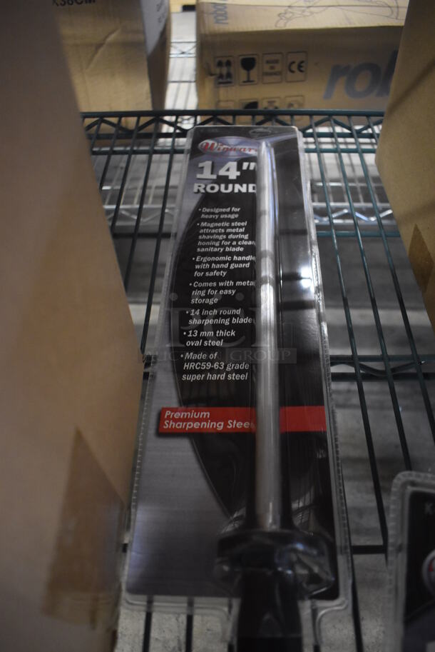 2 BRAND NEW! Winware 14" Metal Knife Sharpening Rods. 20". 2 Times Your Bid! - Image 3 of 3