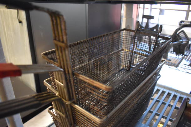 3 Metal Fry Baskets. 7x25x11. 3 Times Your Bid! - Image 3 of 3