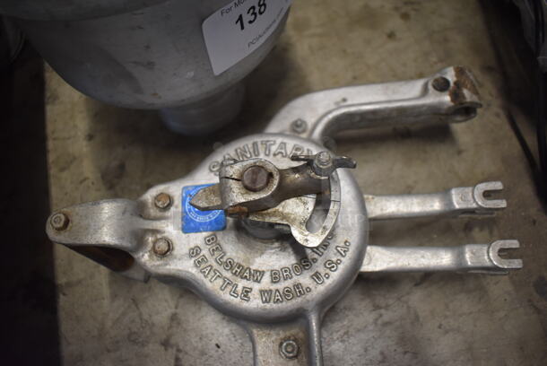 Belshaw Type B Metal Commercial Dough Dropper w/ Hopper. 14x7x21, 9.5x9.5x13.5 - Image 5 of 6