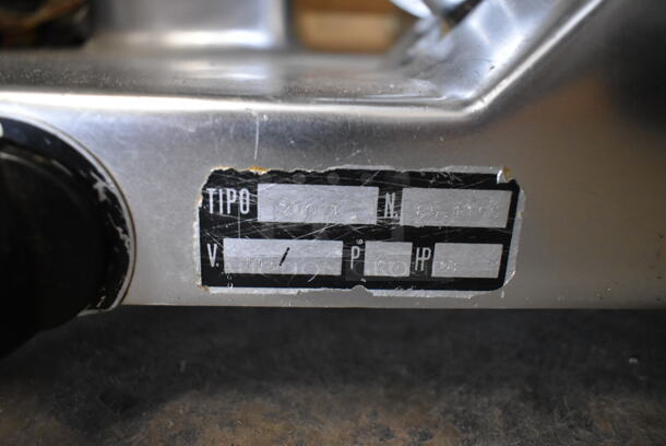 Stainless Steel Commercial Countertop Meat Slicer w/ Blade Sharpener. 115 Volts, 1 Phase. Tested and Does Not Power On - Image 5 of 9