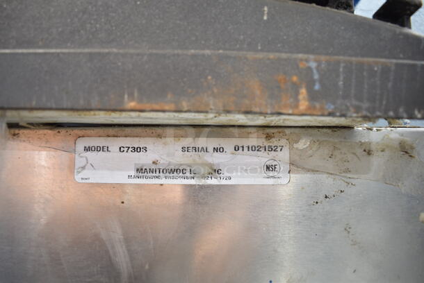 Manitowoc IY1005W-261 Stainless Steel Commercial Ice Head on Manitowoc C730S Commercial Ice Bin. 208-230 Volts, 1 Phase. - Image 6 of 6