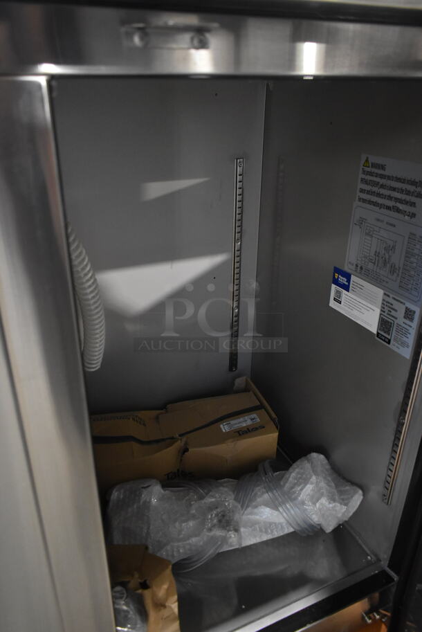 BRAND NEW SCRATCH AND DENT! 2023 Avantco 178UDD72HCS Stainless Steel Commercial Direct Draw Kegerator w/ 2 Beer Towers. 115 Volts, 1 Phase. Stock Picture Used as Gallery. Tested and Powers On But Does Not Get Cold
 - Image 8 of 9