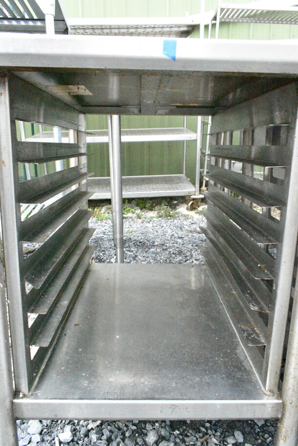 Stainless Steel Table w/ Back Splash and Under Shelf.  - Image 3 of 5