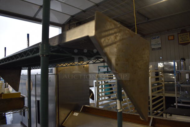 Stainless Steel Shelf w/ Wall Mount Brackets. 60x12x12 - Image 3 of 3