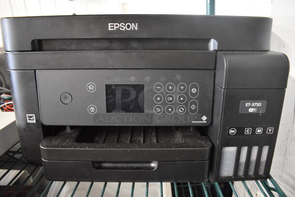 Epson Model ET-3750 Countertop Copier Scanner Printer. 15x14x9 - Image 3 of 5